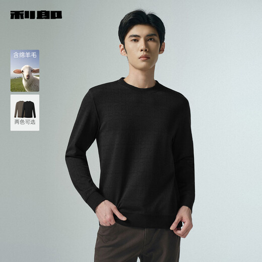 Lilang sweatshirt men's round neck jacquard fashionable sheep wool long-sleeved T-shirt men's autumn 25 men's sweatshirt