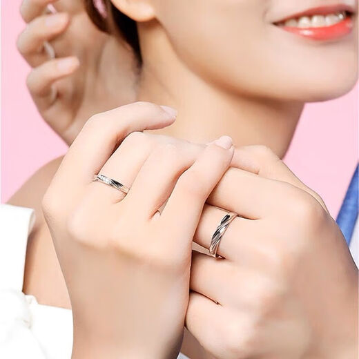 Platinum ring for women pt950 genuine platinum ring for couples, customized engraving, anti-allergic, non-fading, 2.05g, love together, men's ring