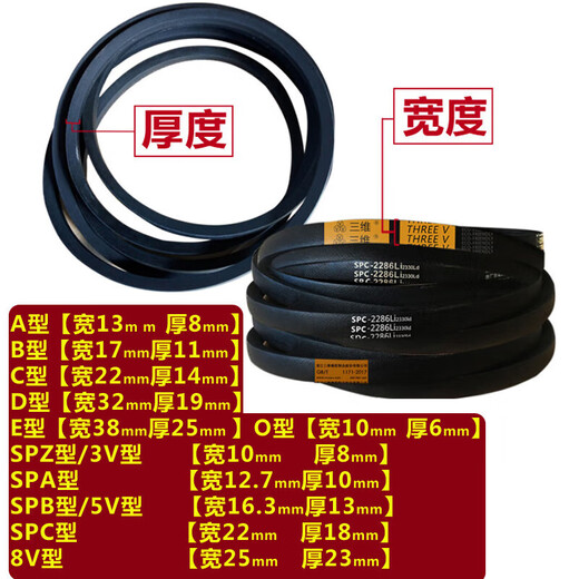 Dreidimensionaler Dreiecksgürtel B Typ 4650/B4700/B4775/B4800/B4826/B4851/B4877/B4900 B4800LI