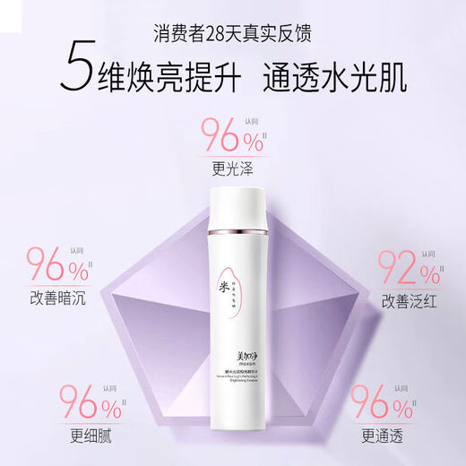 美加净;MAXAM【3887人收藏】美加净光感水精华水爽肤水去黄提亮美白补水保湿 美白水150ml+防晒7ml