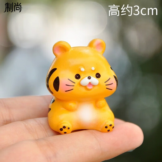 全套十二生肖摆件桌面微景观装饰可爱卡通小动物儿童玩偶生日礼物 蛇宝宝