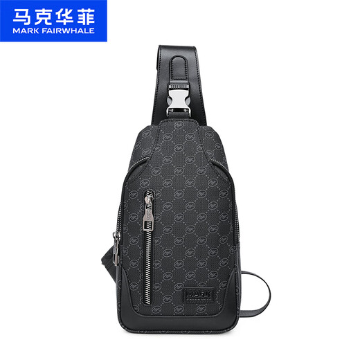 马克华菲男士单肩包时尚运动耐磨胸包男通勤手机包轻便斜挎包男