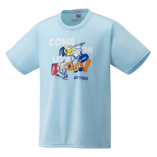 
YONEX JP version feather suit limited edition cartoon cultural shirt 16794Y men and women VC fabric 16794Y black 007 M