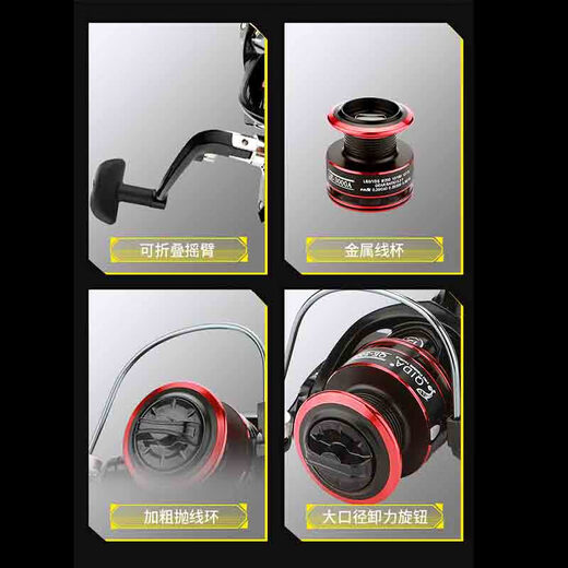 猎鱼魔（Lie yu mo）泛用路亚竿全套纺车轮碳素直柄ML调枪柄水滴轮路亚竿套装鱼竿 1.8米 直柄+金属纺车轮+饵+线