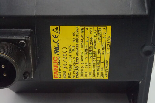 A06B-0034-B075 B077 B175 B177 B575 B577 B675 B677 电机 A06B-0034-B175 九成新