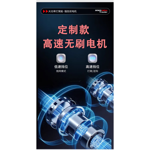 Yuerlang s80 high-speed speedboat nesting boat new GPS positioning remote control high-power fishing remote control boat Yuerlang s80