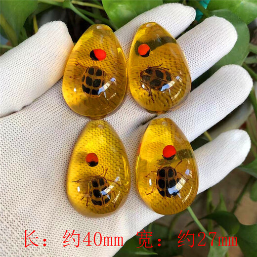DL 1998 Fat Donglai same model luminous amber real insect specimens children's excavation archaeological blind box pendant accessories resin accessories luminous scorpion 50mm 20-