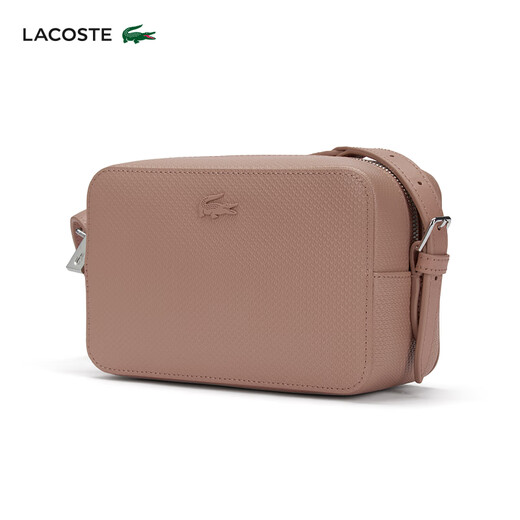 
Lacost (LACOSTE) French Crocodile Women's 24 Autumn New Mini Lightweight Classic Versatile Crossbody Bag NF3879KL Official Flag N76/Pink