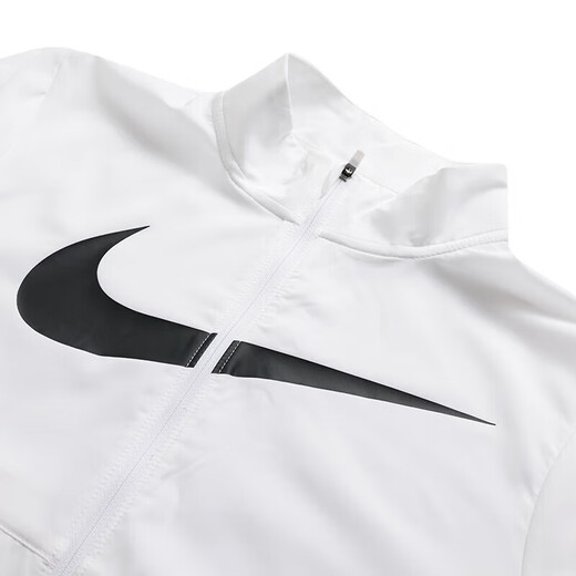 耐克（NIKE）外套女装夏季新款户外健身运动服时尚立领防风休闲夹克 白色 S
