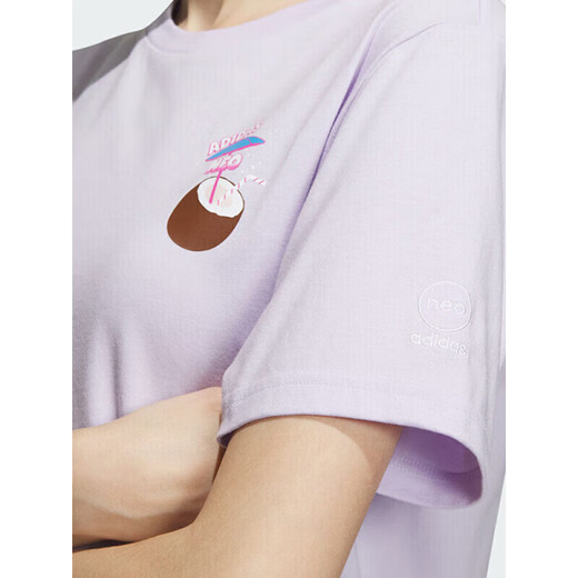 
Adidas short-sleeved women's summer new casual half-sleeved pure cotton printed sports T-shirt IP3880 IP3878/cotton/ XS 75-85Jin[Jin equals 0.5 kg]
