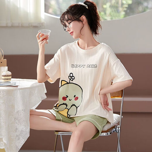 LEXI BEIYA Summer estilo coreano pijama lindo para el estilo delgado de mujeres para ropa para el hogar al aire libre 6630# 170 m [80-95Jin [Jin iguala 0.5 kg]]