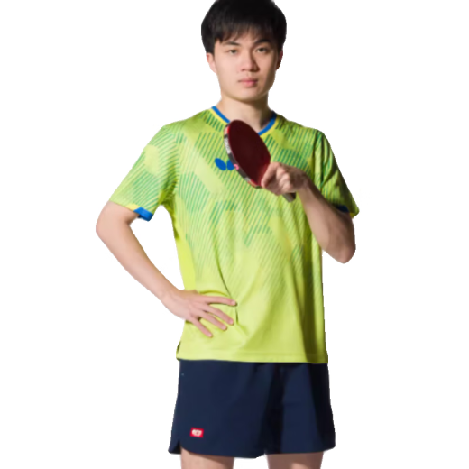 蝴蝶球服2025新款乒乓球服林昀儒同款BWH841透气速干羽毛球衣 BWH841-18玫红色 L (下单备注男女)