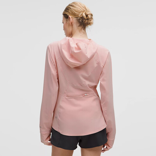 lululemon丨Mist Over 女士运动夹克 拒水 防晒 LW4BSRS 朦胧粉 线上专售 XS /4