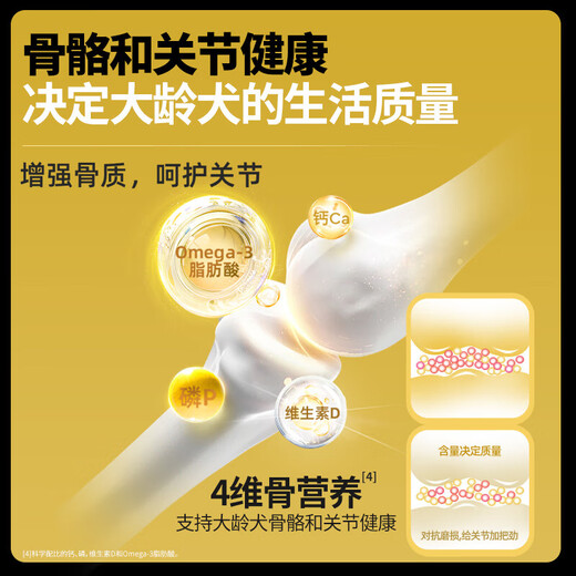 冠能老年狗粮萨摩泰迪比熊柯基金毛边牧哈士奇通用型7岁以上高龄犬粮 12kg