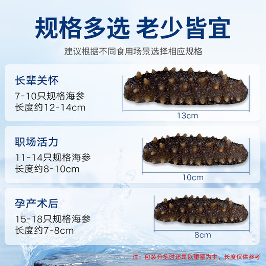 Xinglonggang Dalian ready-to-eat sea cucumber gift box, net content 2Jin Jin is equal to 0.5kg, 22-28 pieces, frozen Liao sea cucumber, holiday gift giving