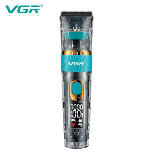 VGR695理发器电推剪批发液晶数显透明发廊专业油头电动剃头电推子 V-695+V-961+V-352