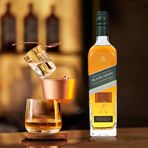 Johnnie Walker (JOHNNIE WALKER) Black/Red/Green Gold Square Gold Medal Blue Scotland Mixed Whisky Festival Imported Foreign Wine Johnnie Walker Green Card Island Edition 1000ml (gift box)