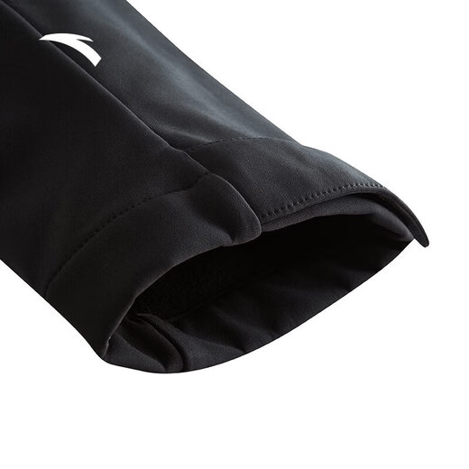 Anta Earth Shell Schock Kleidung gewebt und Vlies Kapuzenmänner und Frauen gleicher Jacke Spring Outdoor wasserdichte atmungsaktive Wanderung Basic Black-3 m (männlich 170)