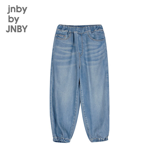 Jnby от Jnby New Style Jiangnan Clate Cloth Детская детская одежда конусные брюки Осенние мальчики и девочки 1O7E11730 993/джинсовая глубокая орхидея 140 см.