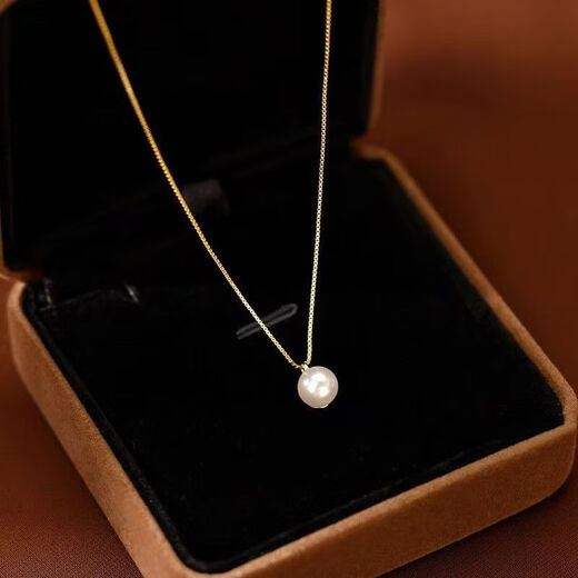 Mengke Pendant Necklace Women's 2025 New Summer Necklace Light Luxury Niche Feel High-Quality Temperament Simple Clavicle Chain Women Gold Freshwater Pearl Necklace