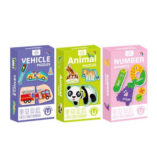 Frühe Bildung magnetischer kognitiver Puzzle Magnetisches Puzzle Mehrfachmotivbuchst