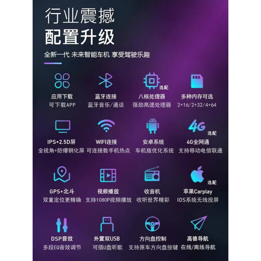 适用于现代IX35/IX25导航仪中控屏显示屏车载大屏倒车影像一体机 wifi版1+16G导航 官方标配