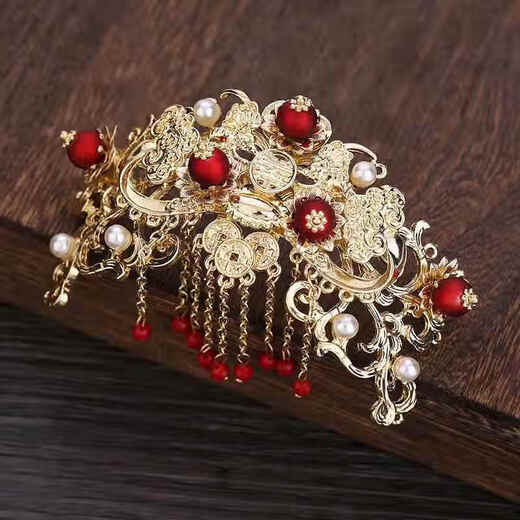 Blessings Jingdong Express Ancient Style Hair Accessories Han Clothing Accessories Headbands Hairpins Ancient Costume Hair Suit Women's Tassel Step Shake Ruyi Phoenix Crown