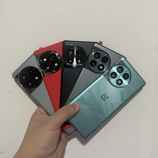 OPPO is suitable for OnePlus ACE2 original back cover 1+ace2pro mobile phone glass back case ace2 pure original battery cover OnePlus ACE2 original back cover vast black with framed lens