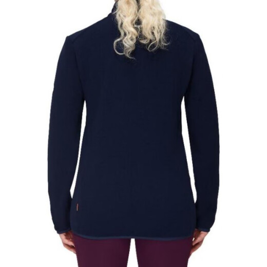 MammuT solid color stand collar zipper closure straight long sleeve jacket jacket for women blue blue S