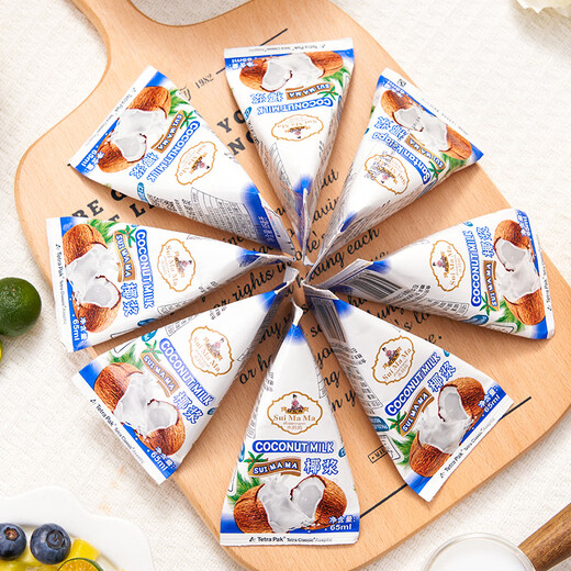 Shui Mama Coconut Milk 65ml Imported Small Packaging Special Ingredients for Baking Coconut Juice and Coconut Milk Home Sago Desserts