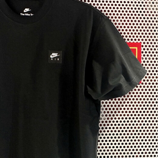 Nike (Nike) Halbärmelige Männer kurzärmelige Sommer Neue Lauffitnesstraining Sportswear Atmungsfreies lässiges rundes Hals-Mode-T-Shirt HQ9249-010 Luftdruck hinter s