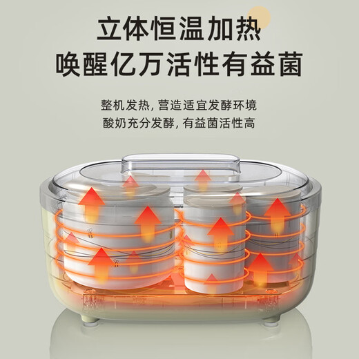 酸奶机家用小型料理机多功能纳豆机米酒机泡菜发酵机烹饪机 浅绿色