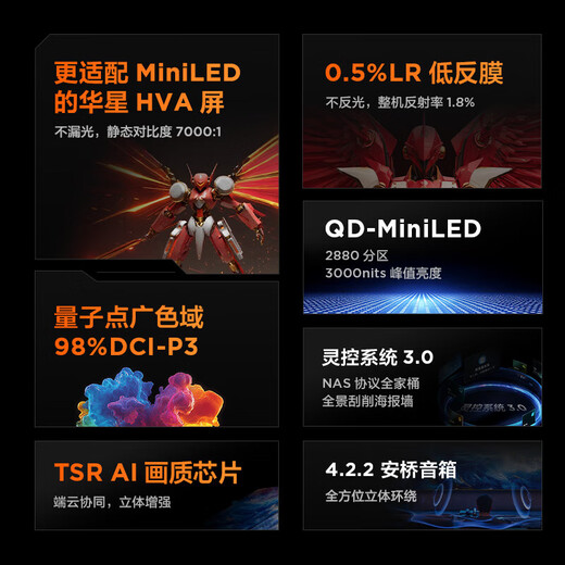 FFALCON雷鸟官方旗舰店 115英寸鹤7 25款  拍下不发货 115英寸 无开机广告 115R695C
