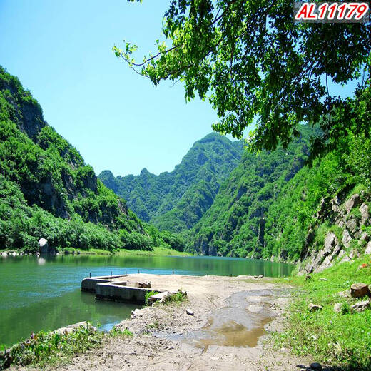 咏幻背景布林山水农村快手主播间视频装饰墙挂布 浅灰色 11153尺寸宽高 1.52m