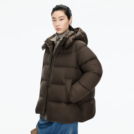 Jiangnan Buyi (JNBY) Bai Yueguang 25th winter new down jacket of the same style in the mall A-type loose side zipper 5X0C10110 201/Ancai M