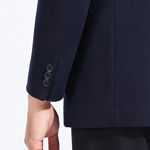 Antonio pure cashmere lining & removable thickened mid-length cashmere wool coat men's business woolen coat