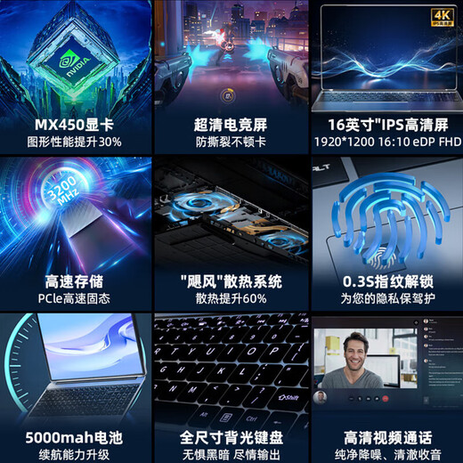 HUEWREI NBOOK National Bank Official Subsidy 30% 2025 Laptop Intel Core i7 High-Performance Processor Thin and Light Business Learning Office Gaming All-Purpose AI Terminal Pink* Intel 18Pro Full Screen + Anti-Blue Light + Fingerprint Lock 16G Memory + 1TB Super Speed ​​Hard Drive