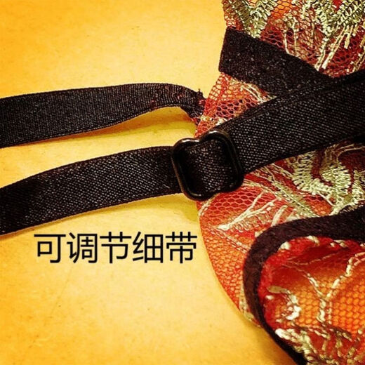 European and American thin strap T-string women's sexy lace invisible seamless high-end imitation silk adjustable belt women's T-string wine red