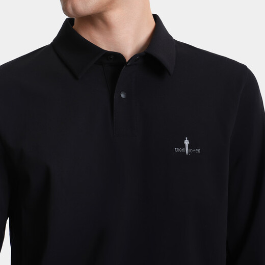 Biyinlefen Lightweight and Soft 2025 Autumn New Men's Casual Commuting Skin Friendly Elastic Lapel Long Sleeve POLO Shirt