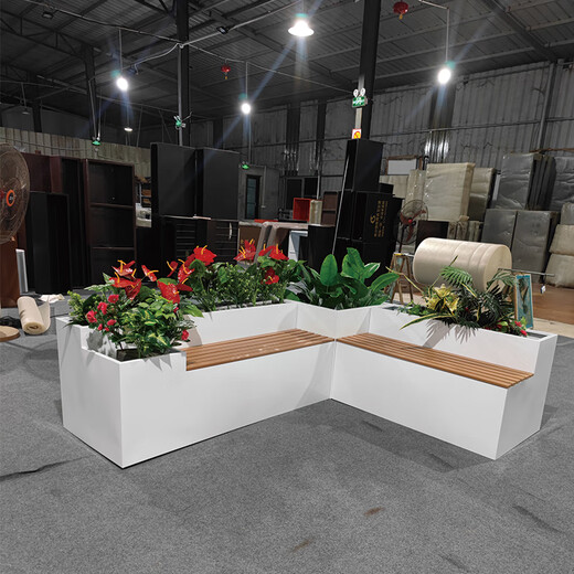 Terrace stainless steel flower box stool combination courtyard booth fence partition flower tank roof balcony seat planting box customized size contact customer service