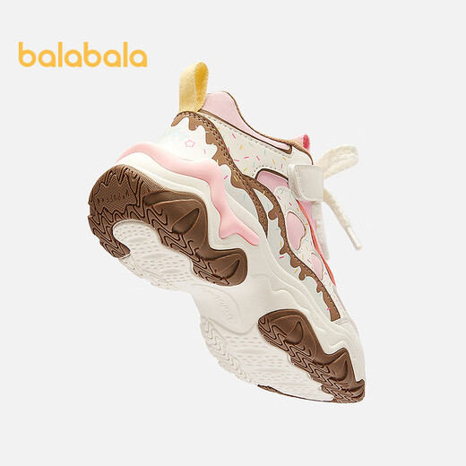 Balabala children's shoes children's sports shoes girls 2025 autumn and winter dad shoes Kuromi IP jogging shoes 208425140001