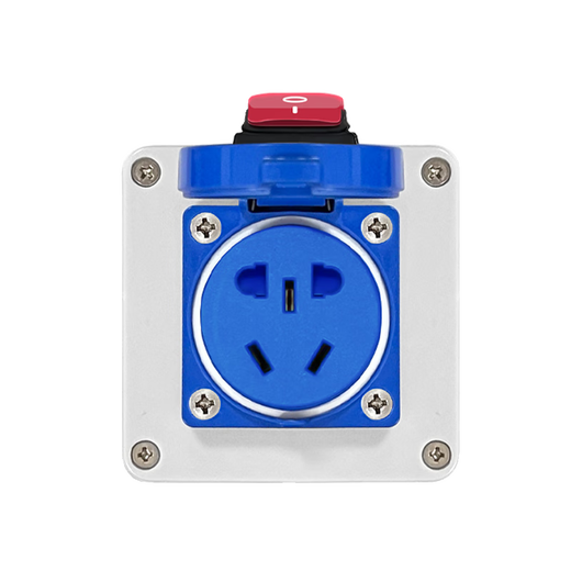 Industrial sub-control waterproof socket strip outdoor independent switch cabinet construction site switch wiring board set high power 380v16A four-link three-phase four-wire