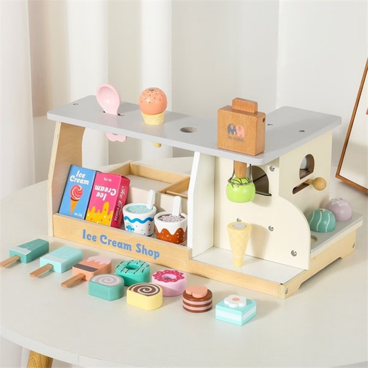 Kinderhause Eis Ice Cream Shop Make Salbing Machine Girls Spielzeug echte Küche 3-6 Jahre alte Kindergarten YLB Kaffeemaschine
