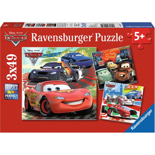 睿思Ravensburger儿童拼图汽车赛车总动员10-100片麦昆 200片12625(无单独参考图)
