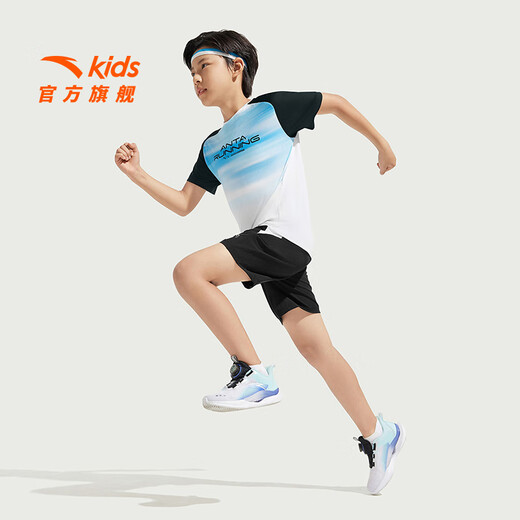 Anta Children's Clothing Men's Otry Running and Running Series Suits A52525709 Late Night Blue/Basic Black-3 170