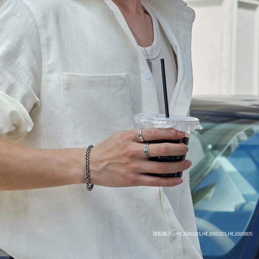 Lukfook Jewelry Platinum 950 Platinum Bracelet Men's Gift Price G07TBPB0013 25.96g (including labor costs 3167 yuan)