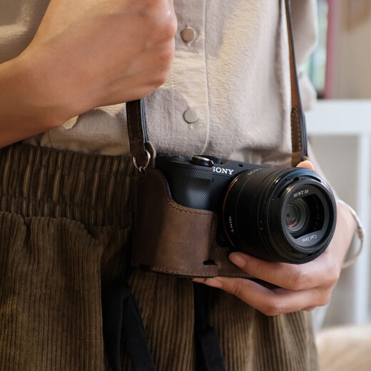 Сфотографировано для Sony 7 Camera Bag Micro Single Copact Cover Coate Case 7374 Подлинная кожа 96400 основание A7C Black [кожаная основа]