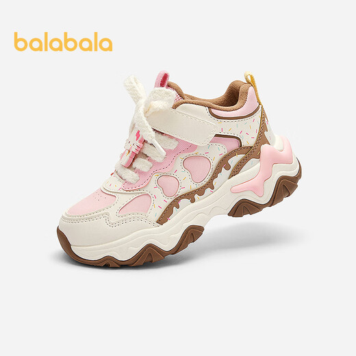Balabala children's shoes children's sports shoes girls 2025 autumn and winter dad shoes Kuromi IP jogging shoes 208425140001
