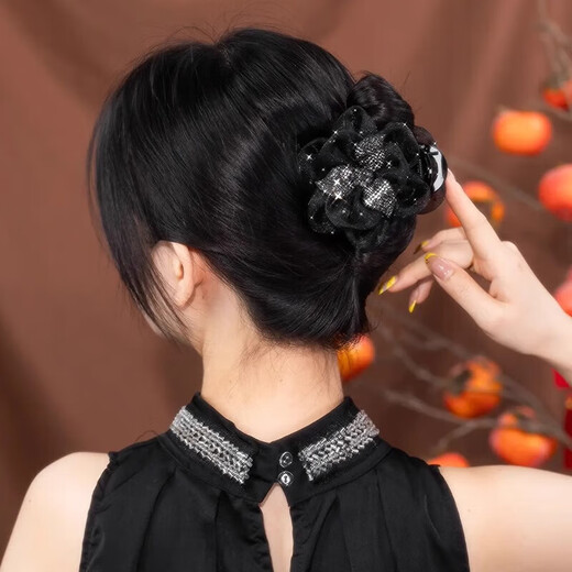 Koti's high-end grabber clip for women 2025 new high-end hairdo full back of the head hairpin artifact shark clip hair accessories for women black grabber clip