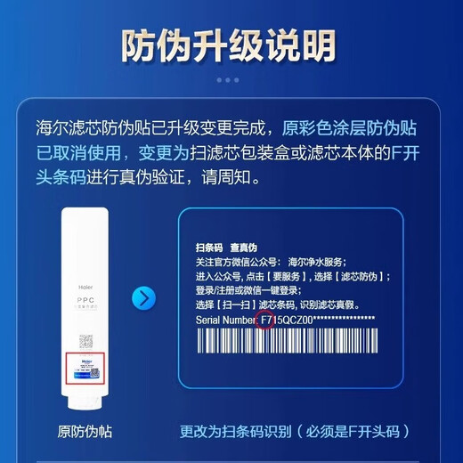 Haier water purifier HRO800/1000SVM3-U1 filter element original genuine purification filtration PCB composite RO membrane first PCB composite filter element